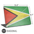 Guyana Flag Distressed Universal Laptop 16.6in (13.4 x 9.7in) Skin